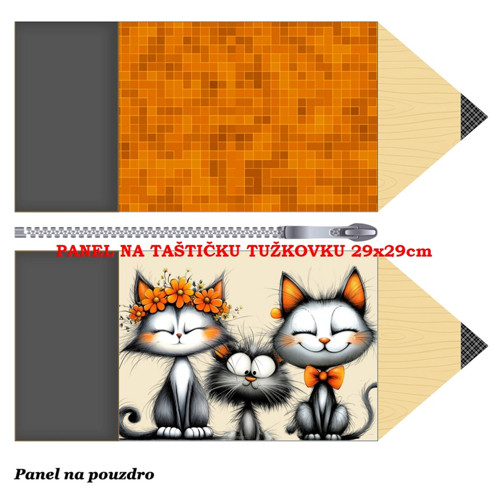 Panel na taštičku tužkovku bavlna