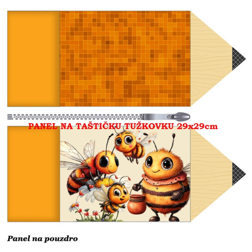 Panel na taštičku tužkovku bavlna