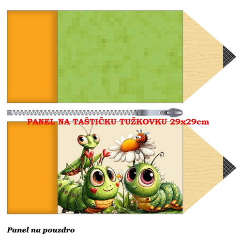 Panel na taštičku tužkovku bavlna
