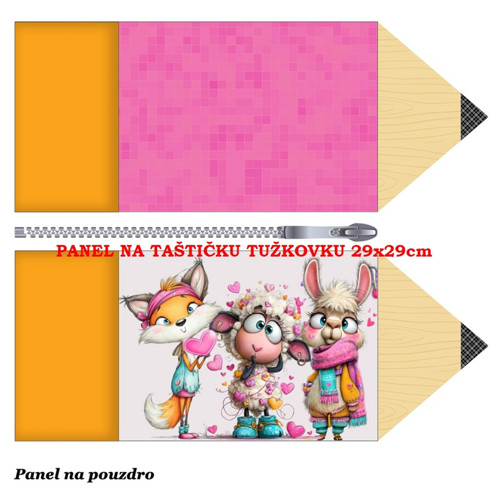 Panel na taštičku tužkovku bavlna — foto 1