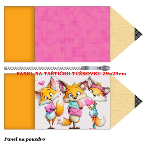 Panel na taštičku tužkovku bavlna