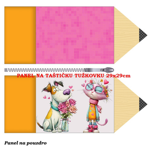Panel na taštičku tužkovku bavlna — foto 1