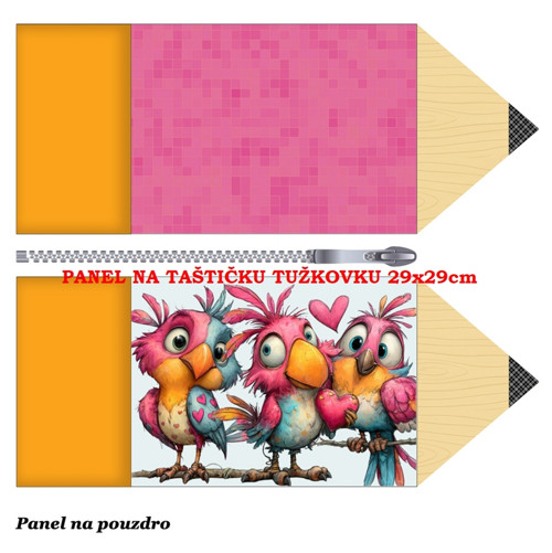 Panel na taštičku tužkovku bavlna — foto 1