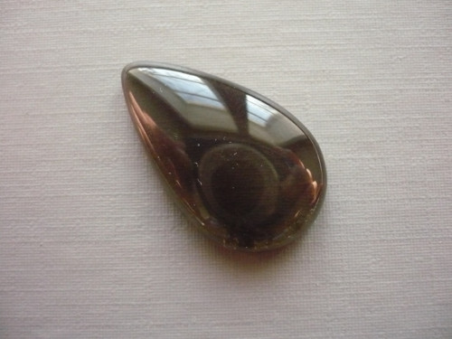 Kabošon - obsidián kouřový 28 mm, č.3f