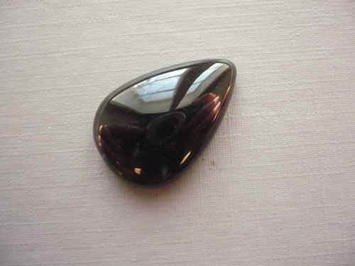 Kabošon - obsidián kouřový 24 mm, č.28f