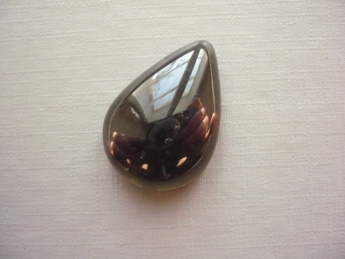Kabošon - obsidián kouřový 24 mm, č.33f