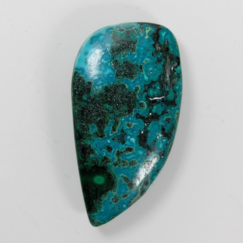 Chrysokol-Malachit, 61,60 ct., 42,0x21,9x6,9 mm