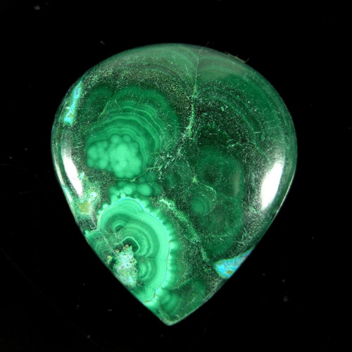 Chrysokol-Malachit, 45,72 ct., 29,1x25,4x6,1 mm