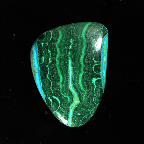 Chrysokol-Malachit, 32,38 ct., 28,4x20,4x5,3 mm