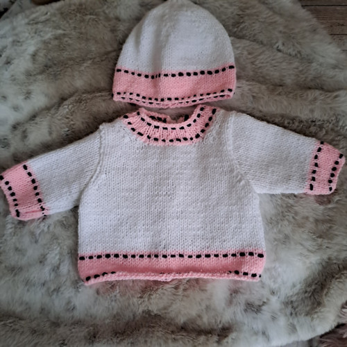Baby Born 43 cm - svetr a čepice