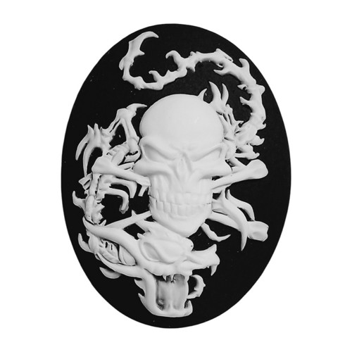 Cameo Skull and Dragon 40x30 mm 1ks