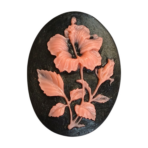 Cameo Hibiscus 40x30 mm 1ks