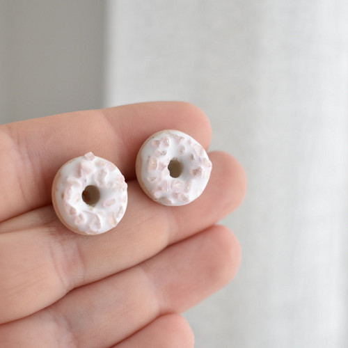Donuty náušnice - Chirurgická ocel — foto 1