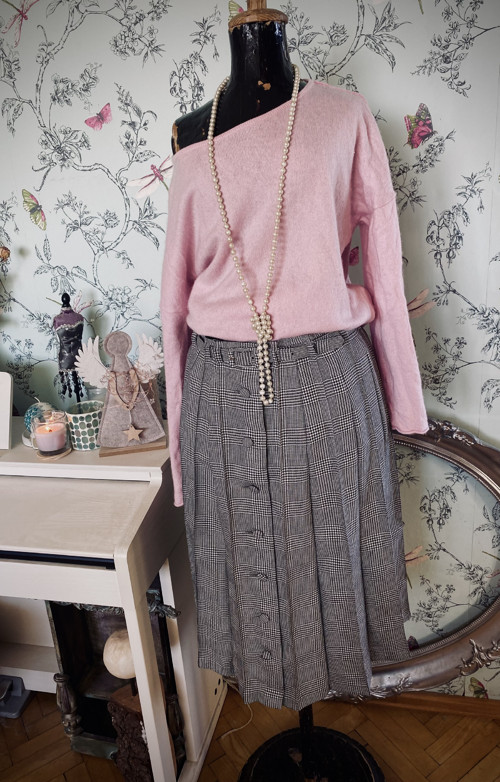 Vintage plisovaná sukně — foto 1