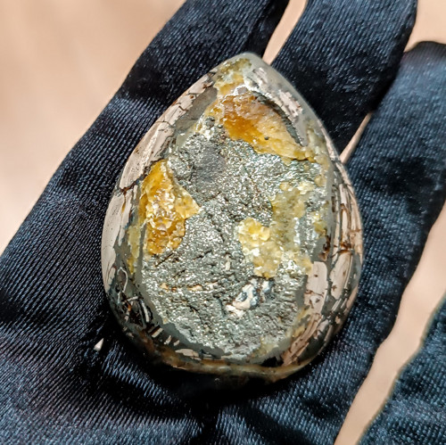 Simbircitová geoda s pyritem, ID 5439, 49x37 mm