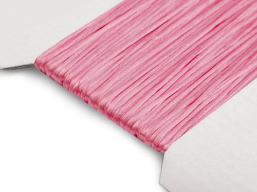 Saténová šňůrka 1 mm (5m) - růžová