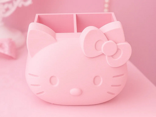 Kawaii kočičí organizér – růžový