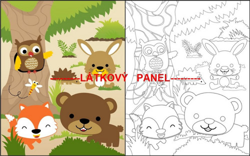 Bavlněný panel 18x30 cm - skladem — foto 1