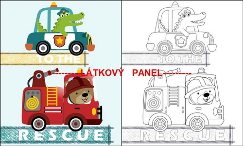 Bavlněný panel 18x30 cm - skladem — foto 1