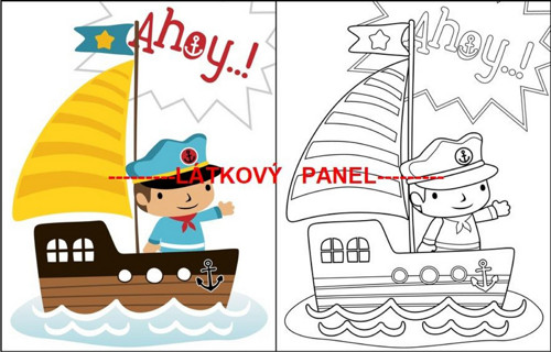 Bavlněný panel 19x30 cm - skladem — foto 1