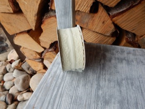 Stuha krajka 4 cm x 9 metrů krémová 772