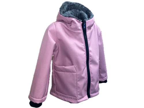 Softshell bunda dětská ZIMNÍ S BERÁNKEM Starorůž.