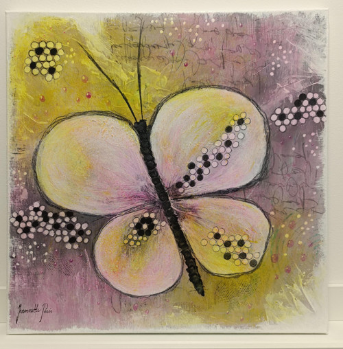 386. Motýl v rozkvětu, rozměry 50x50 cm