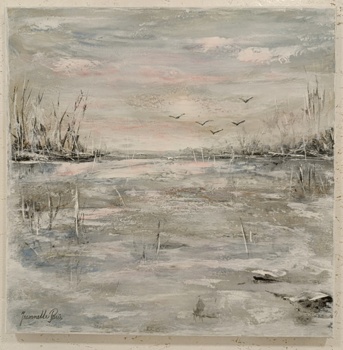 387. Zimní ráno, rozměry 50x50 cm