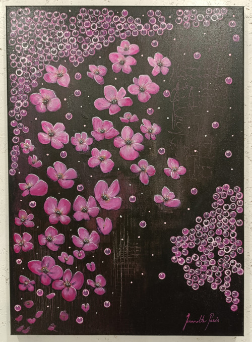 388. Rozkvetlá noc, rozměry 70x50 cm