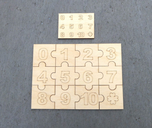 Puzzle k domalování - Čísla