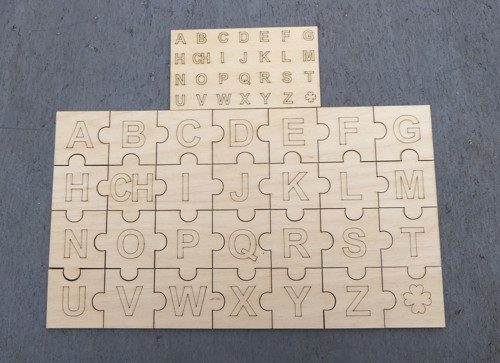 Puzzle k domalování - Abeceda