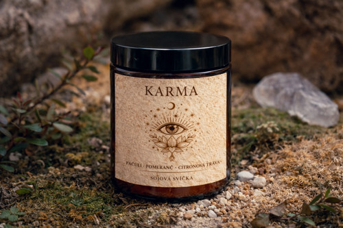 LIMITOVANA Sójová svíčka - KARMA.... 180 ml