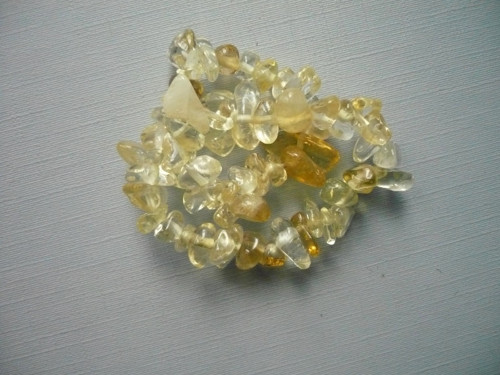 Minerální zlomky 20 cm - citrín KULATÝ AA