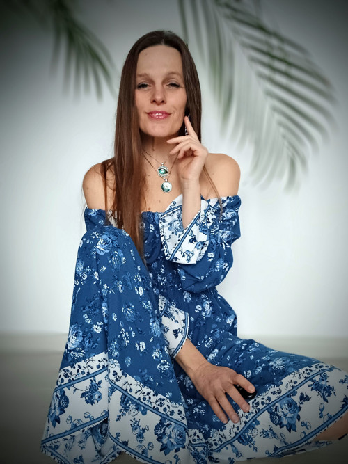 Boho Maxi Úchvatné Šaty S Bordurou