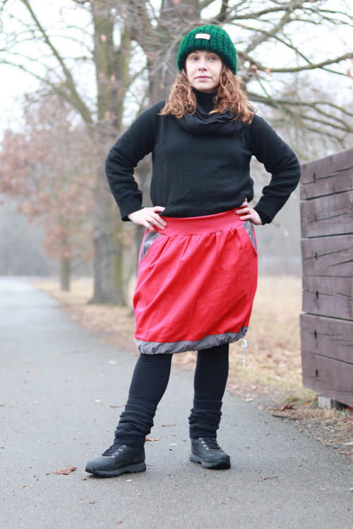 Manšestrová sukně dvoubarevná