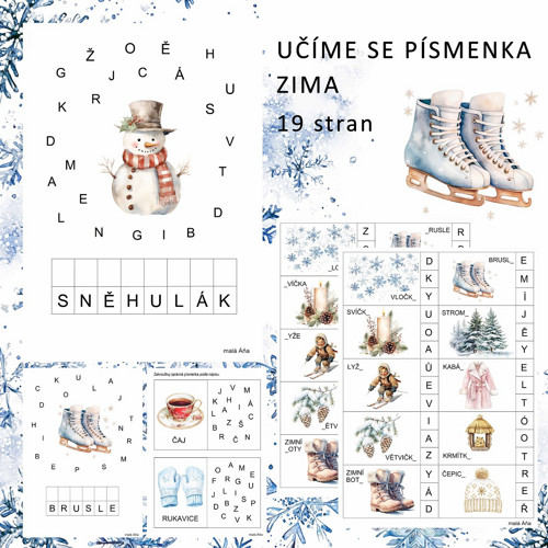 Učíme Se Písmenka - Zima v Pdf