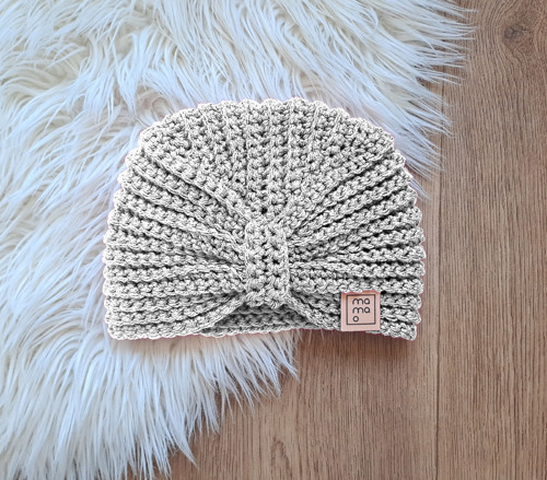Háčkovaná čepice TURBAN