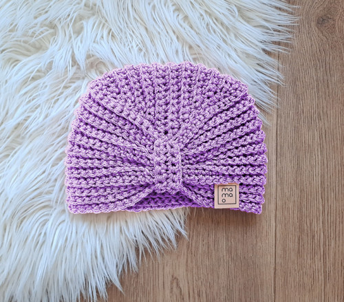 Háčkovaná čepice TURBAN