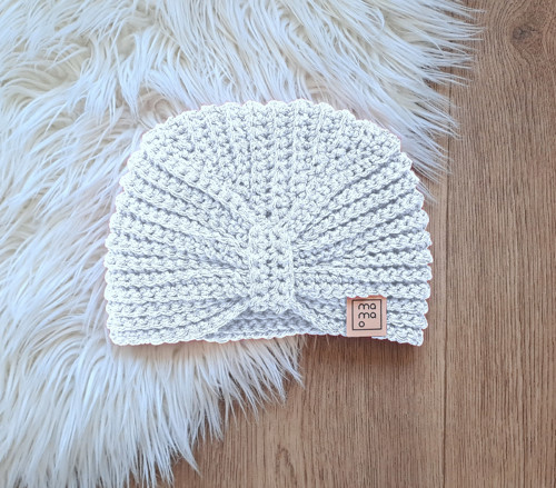 Háčkovaná čepice TURBAN