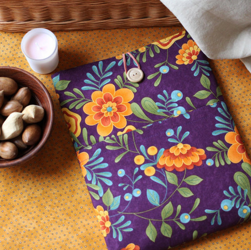 Obal/pouzdro na knihu/tablet - zahrada