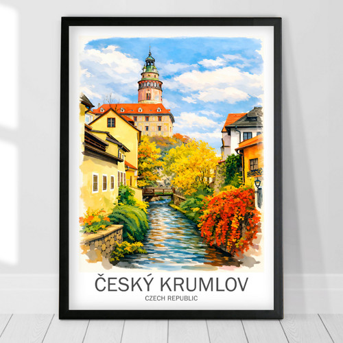 Český Krumlov - Tisk, plakát