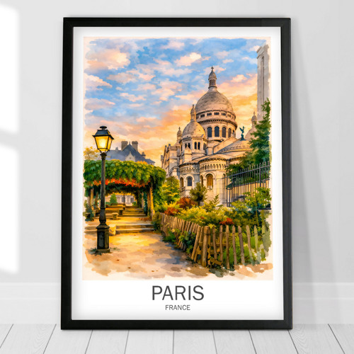 Paříž, Montmartre - Tisk, plakát