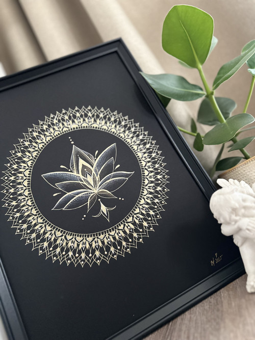 Mandala Lotos, 42 x 32 cm