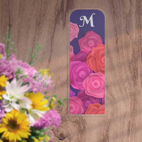 Floral gentle záložka - růže
