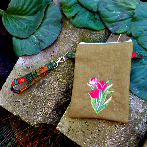 Taštička do ruky tulipány