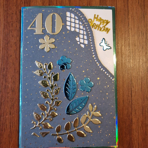 Přání ke 40 narozeninám.