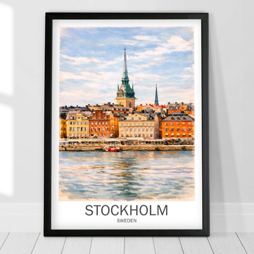 Stockholm, Švédsko - Tisk, plakát