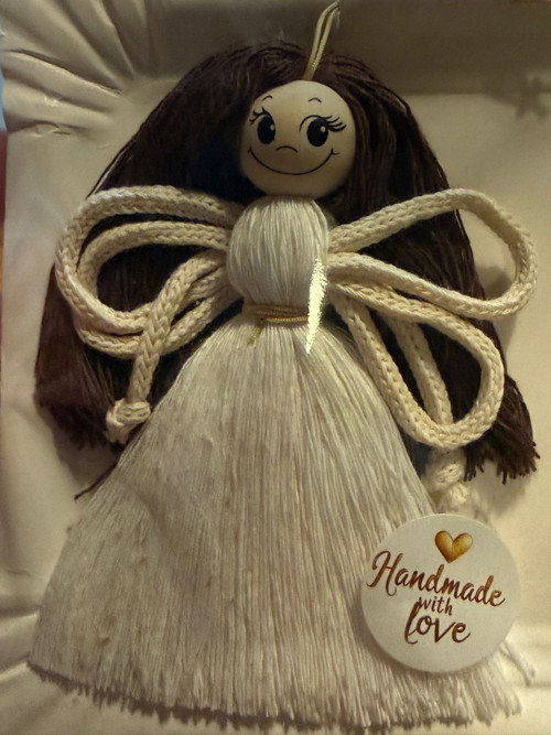 Macrame anděl bílý — foto 1