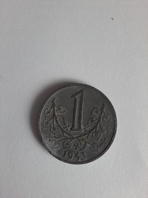 1 koruna 1943 — foto 1