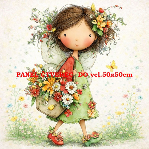 Bavlněný panel 10x10 cm